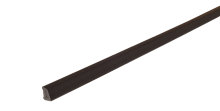 Feielist plast svart – 10 x 16 x 3000 mm